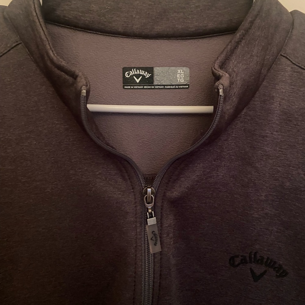 Callaway Mens 1/4 Zip Pullover | Dark Gray | XL